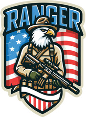 Obraz premium 4th of July, Happy Independence Day of America vector design