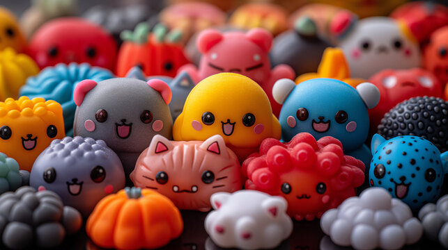 Collection of Beautiful and Cute Croc Charm PVC Jibbitz Designs in Playful Colors – Closeup Photography of Fun and Stylish Shoe Accessories