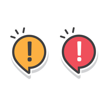 Important attention notice sign. Announce message banner important information.