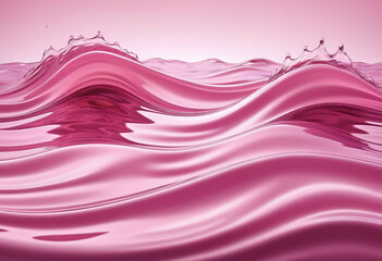 Retro Pink Themed Flowing Water With Waves And Light Reflction Background Wallpaper Image