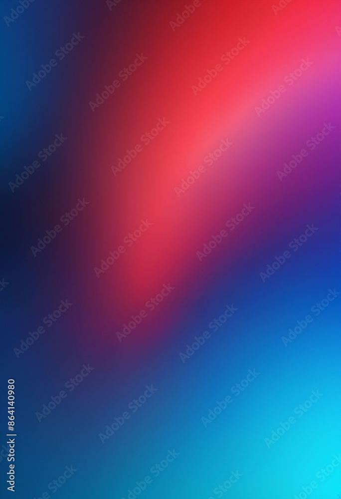 Poster red and blue gradient digital art abstract background with vibrant colors and soft lighting