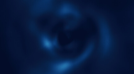 abstract black and blue image of a black hole background, grainy and noisy texture, illustration, suitable for banner, header and cover design