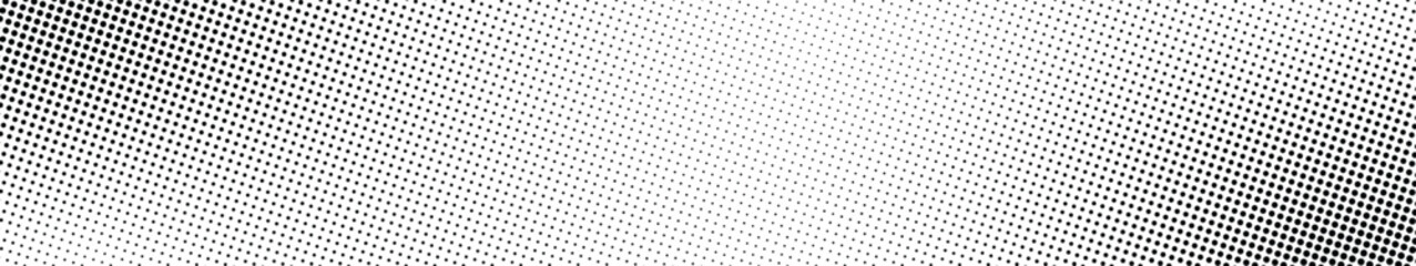Smooth dots horizontal halftone background gradient vector design in black color