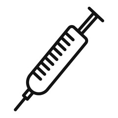 Medical Syringe Icon for Vaccination Campaigns