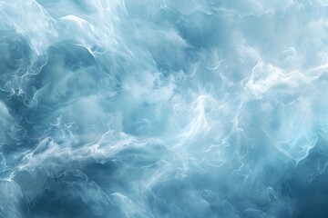 Obraz premium Ethereal Blue Smoke and Mist Swirling in the Air