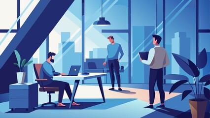 Obraz premium A Tech Startup Office