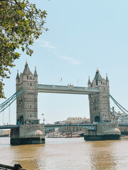 Obraz premium Tower Bridge in London, England, United Kingdom on a Sunny Day