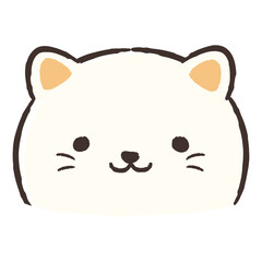 かわいい手描きの猫のイラスト