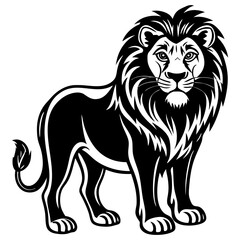 Lion  vector illustration,  Loin Silhouette