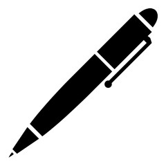 simple black pen silhouette on white background