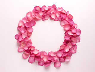 Obraz premium Eyecatching White roses wreath design