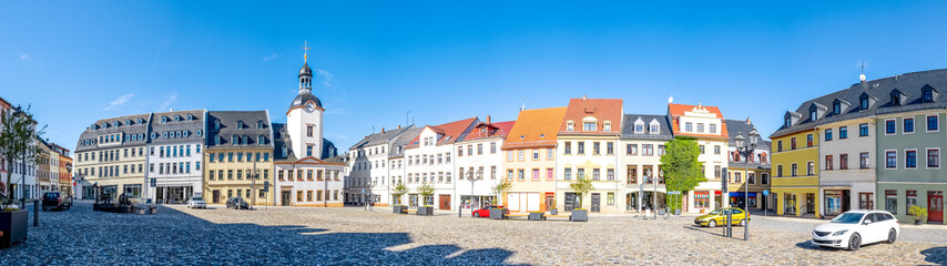 Marktplatz, Glauchau, Sachsen, Deutschland 