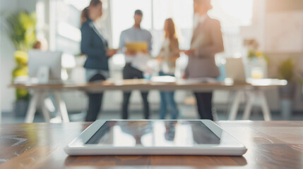 Fototapeta premium Group of business people in modern office building and business network concept. Human resources