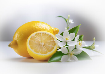 lemon and lemon flowers