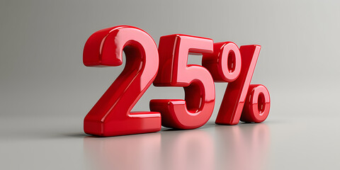 25 per cent discount  text