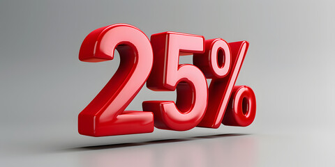 25 per cent discount  text