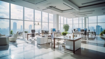 Modern Office with City View