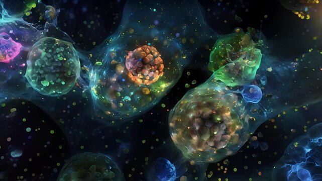 The role of TLRs in priming adaptive immune responses captured through a microscopic animation of T cells interacting with antigenpresenting cells.
