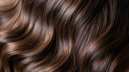 Fototapeta premium Light brown hair flowing in waves.