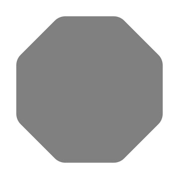 recommend clip art: rounded corner octagon shape icon