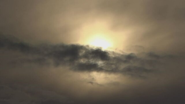 video of clouds over the mountains