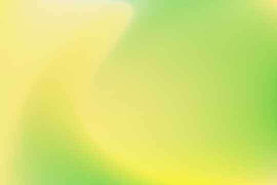Abstract fresh green, light yellow gradient with wavy texture, glowing smooth fluid background. Aesthetic curvy wallpaper. Flowing lime green backdrop for presentation product display