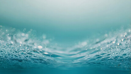 Abstract only aqua colors holographic blurred grainy gradient background texture Blurred aqua background - generative ai