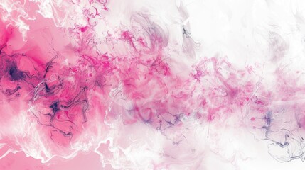 Fototapeta premium White and dark pink abstract texture and background with flowing watercolor paint lines for print badge invitation banner and tag designs