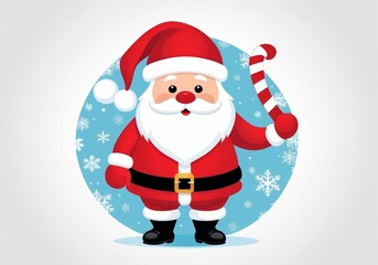 Obraz premium Jolly Santa Claus Illustration
