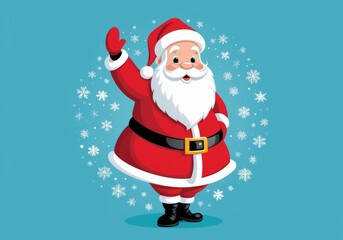 Jolly Santa Claus Illustration