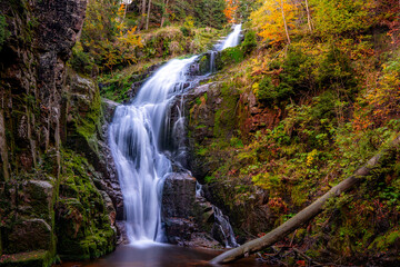 Karkonosze, Sudety , wodospad, góry © Daniel Folek