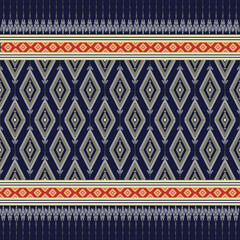 Bright vintage Tribal  pattern seamless.