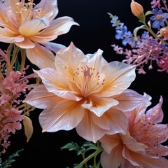 Fototapeta premium Abstract Flower with Delicate Petals.