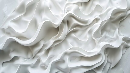 Obraz premium White background, irregularly shaped wall panels with organic shapes, high resolution, ultra realistic photography in the style of various artists.