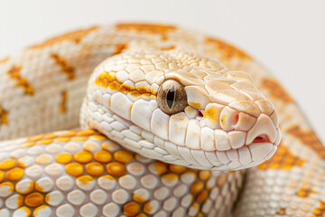 A high-resolution image of a snake on a white background, perfect for educational, scientific, and wildlife-themed projects.