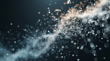 Elegance in Motion: Delicate Light Orbs Long Exposure Wallpaper