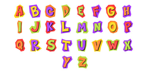 Alphabet Letter Cutout Set