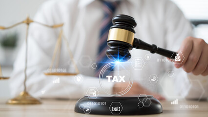 Tax deduction planning concept, expenses, accounting, value added tax, income tax and property...