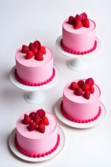 3D pink cake