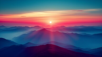 Majestic Mountain Sunrise