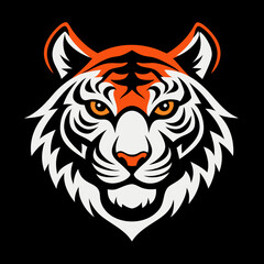 The tiger head vector illustration