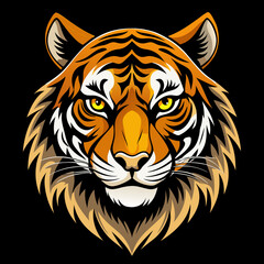 tiger head vector