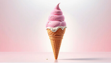 Ice cream composition, satisfying sweet cravings. Ideal for ads, blogs, and promotions.