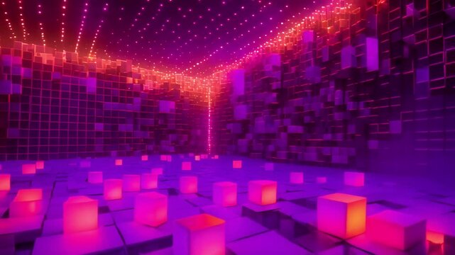 Digital background ideal for tech processes in blockchain