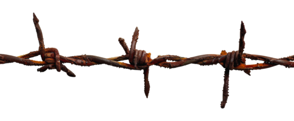 Rusty barbed wire