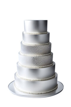 3D silver cake