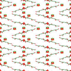 Scandinavian Christmas Seamless Vector Pattern Design