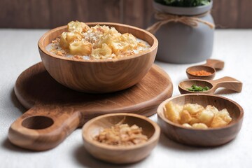 Traditional Indonesian Rice Porridge