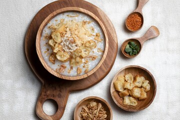 Traditional Indonesian Rice Porridge