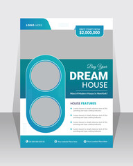 Modern Real Estate Flyer Design Template 